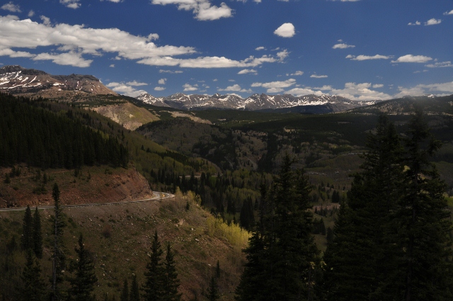 A guardrail-less part of the 550